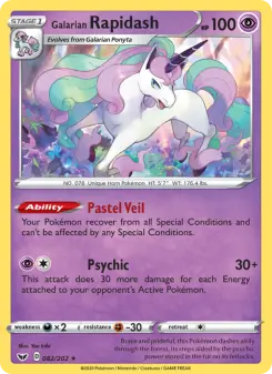 Galarian Rapidash, Sword & Shield 82