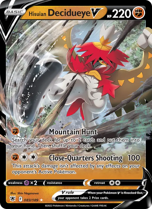 Hisuian Decidueye V, Astral Radiance 083