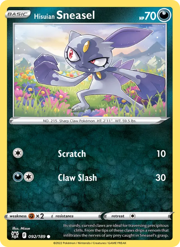 Hisuian Sneasel, Astral Radiance 092