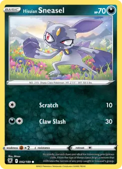 Hisuian Sneasel, Astral Radiance 092