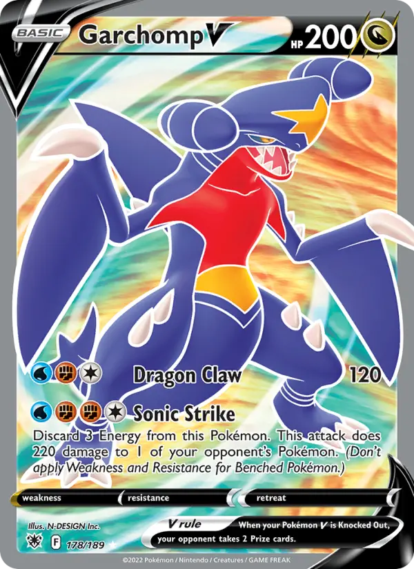 Garchomp V, Astral Radiance 178