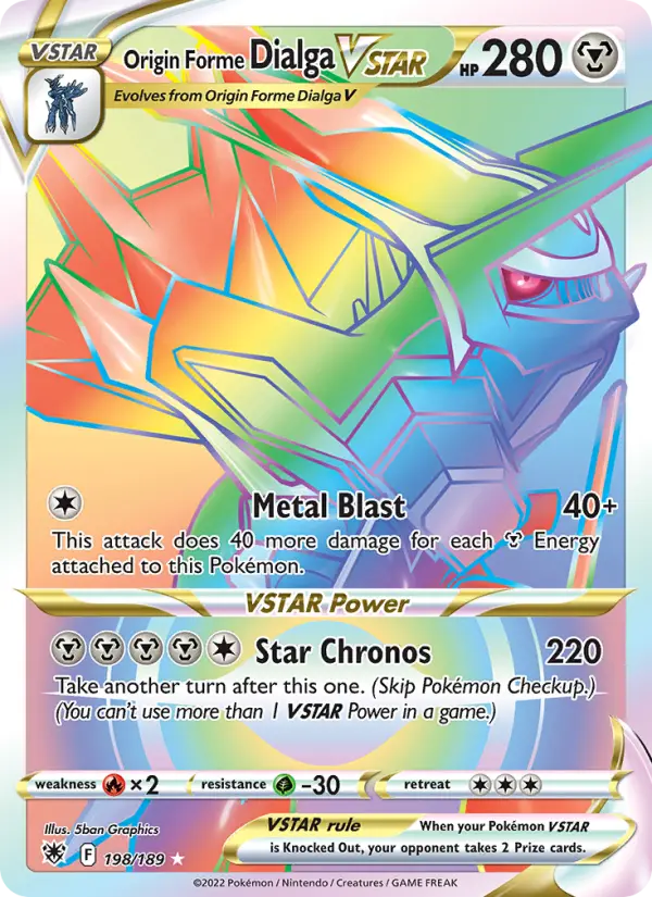Origin Forme Dialga VSTAR, Astral Radiance 198