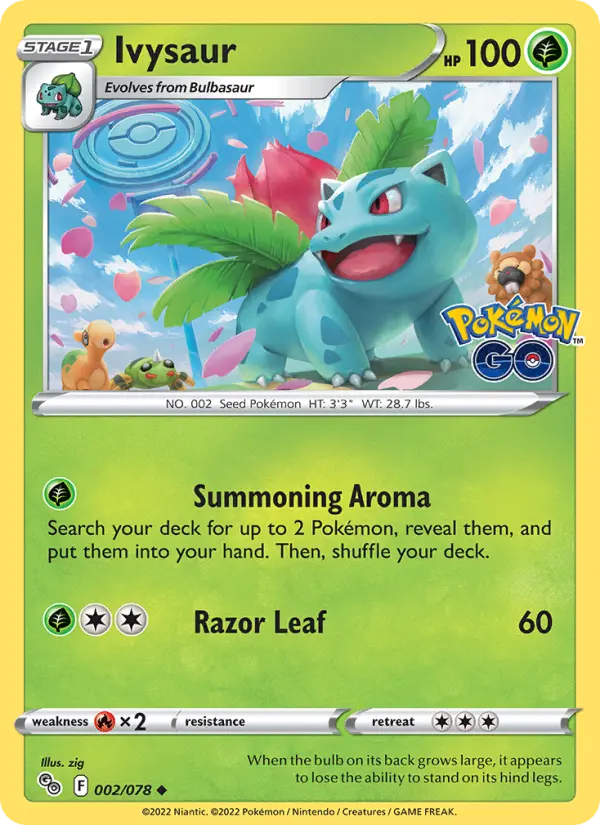 Ivysaur, Pokémon GO 002