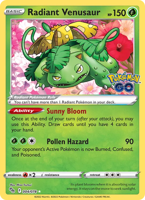 Radiant Venusaur, Pokémon GO 004