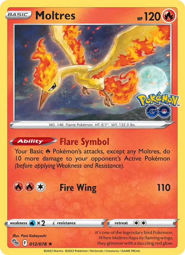 Moltres, Pokémon GO 012