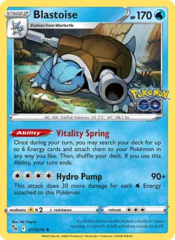 Blastoise, Pokémon GO 017