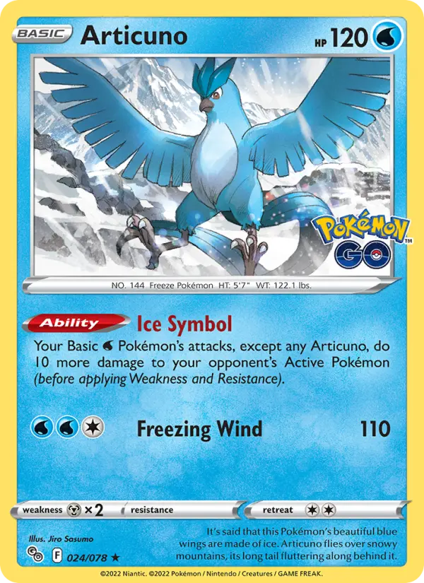 Articuno, Pokémon GO 024