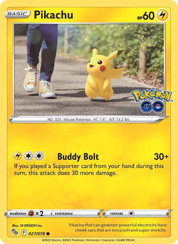 Pikachu, Pokémon GO 027