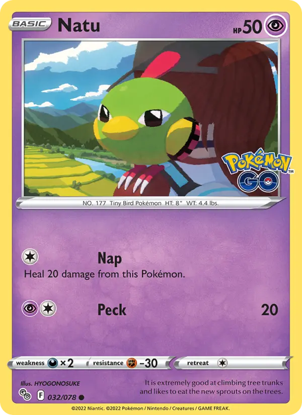Natu, Pokémon GO 032
