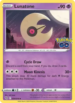 Lunatone, Pokémon GO 034