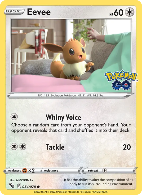 Eevee, Pokémon GO 054