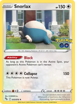 Snorlax, Pokémon GO 055