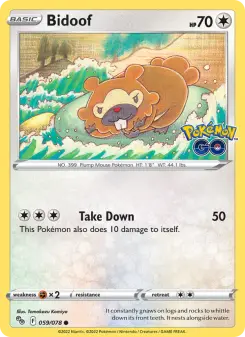 Bidoof, Pokémon GO 059