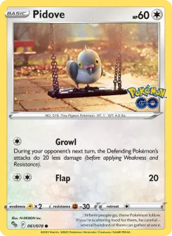 Pidove, Pokémon GO 061