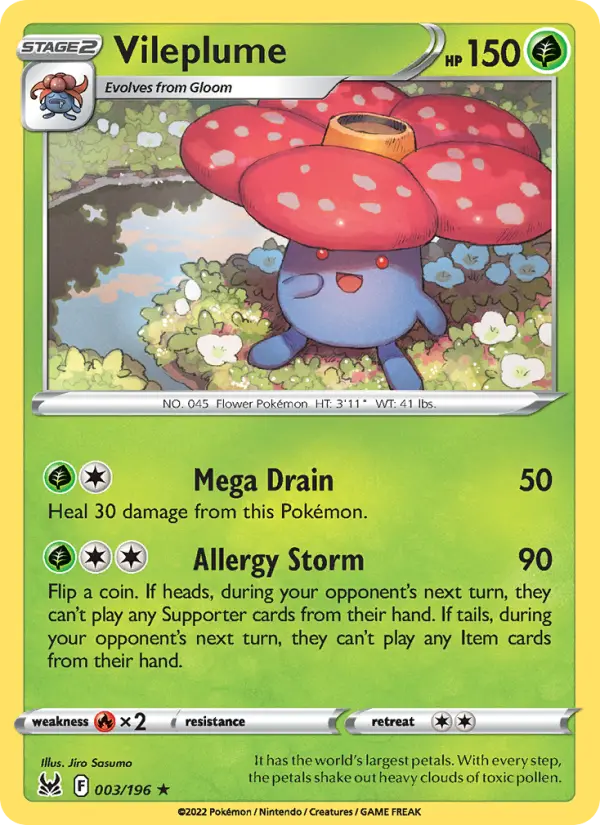 Vileplume, Lost Origin 003