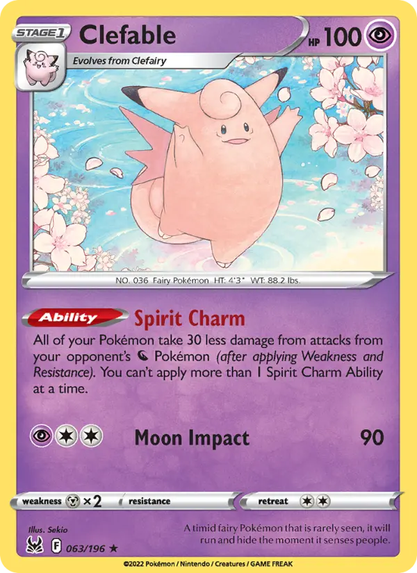 Clefable, Lost Origin 063