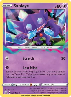 Sableye, Lost Origin 070