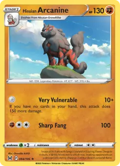 Hisuian Arcanine, Lost Origin 084