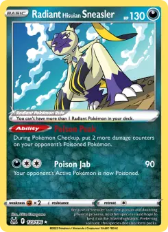 Radiant Hisuian Sneasler, Lost Origin 123