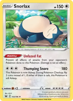 Snorlax, Lost Origin 143