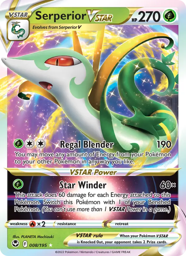 Serperior VSTAR, Silver Tempest 008