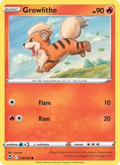Growlithe, Silver Tempest 019