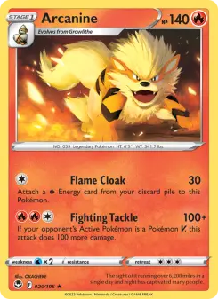 Arcanine, Silver Tempest 020