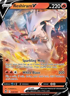 Reshiram V, Silver Tempest 024