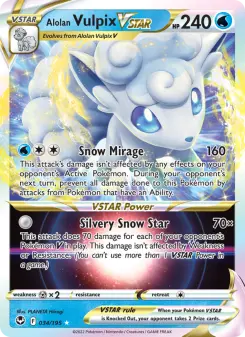 Alolan Vulpix VSTAR, Silver Tempest 034