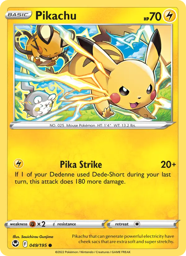 Pikachu, Silver Tempest 049