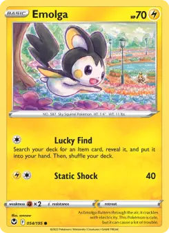 Emolga, Silver Tempest 054