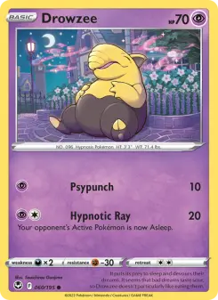 Drowzee, Silver Tempest 060