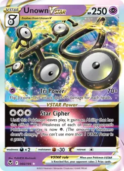 Unown VSTAR, Silver Tempest 066