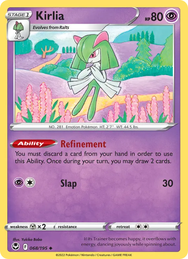 Kirlia, Silver Tempest 068