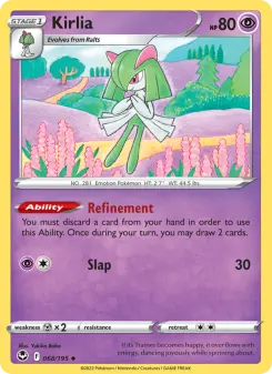 Kirlia, Silver Tempest 068