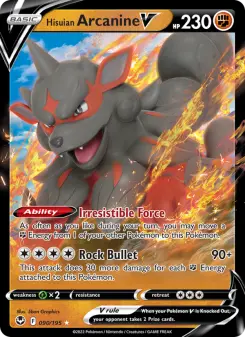 Hisuian Arcanine V, Silver Tempest 090