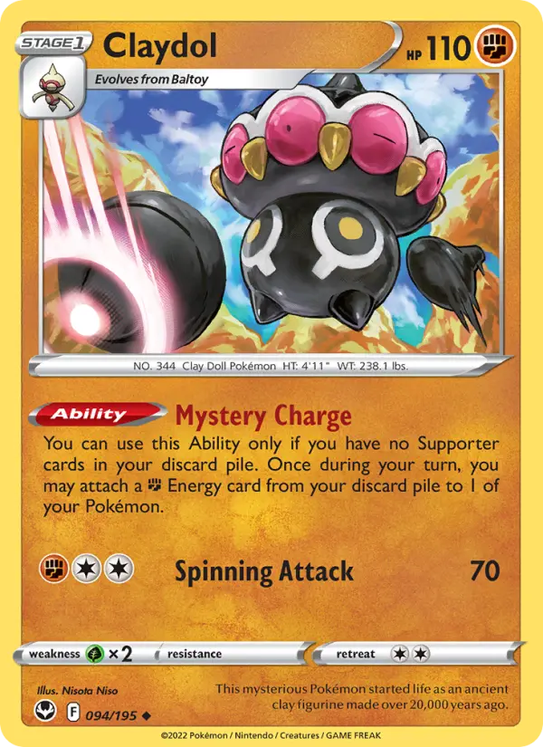Claydol, Silver Tempest 094