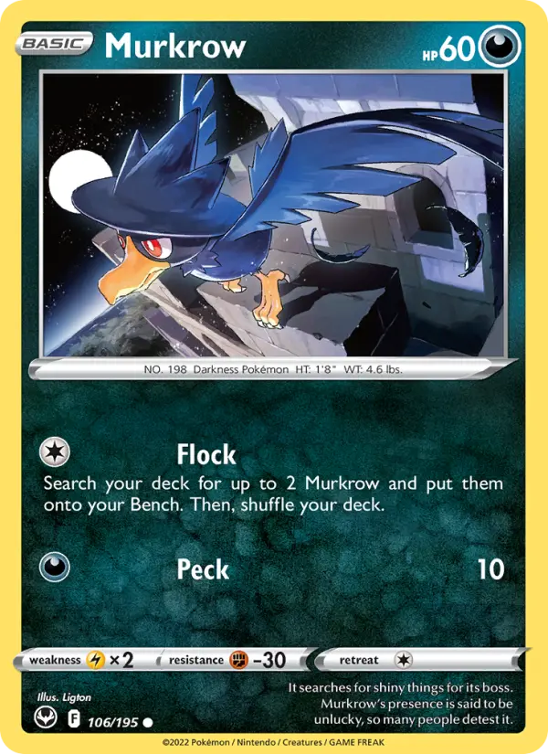 Murkrow, Silver Tempest 106