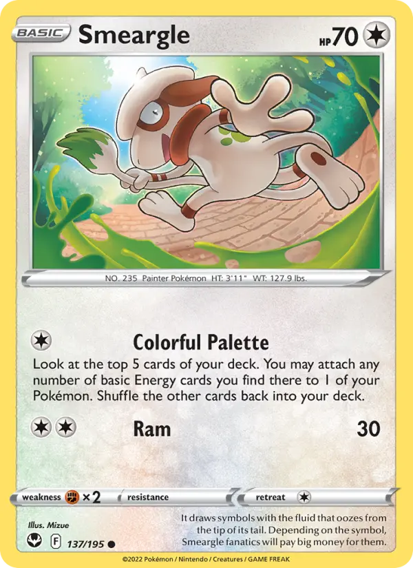 Smeargle, Silver Tempest 137