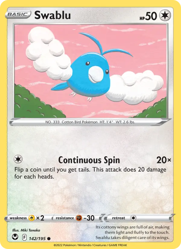 Swablu, Silver Tempest 142