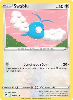 Swablu, Silver Tempest 142