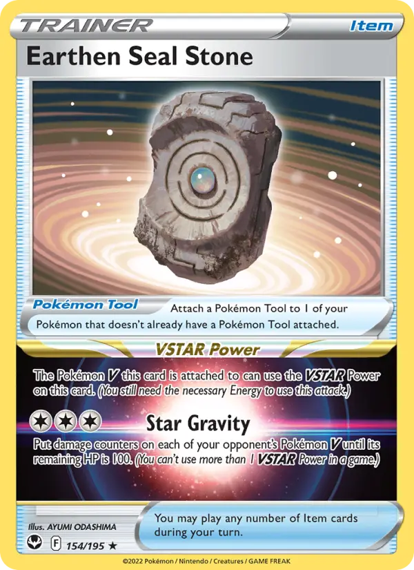 Earthen Seal Stone, Silver Tempest 154