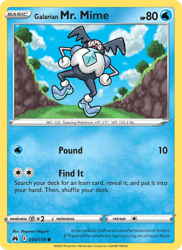 Galarian Mr. Mime, Crown Zenith 030
