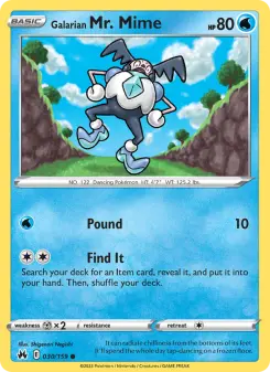 Galarian Mr. Mime, Crown Zenith 030