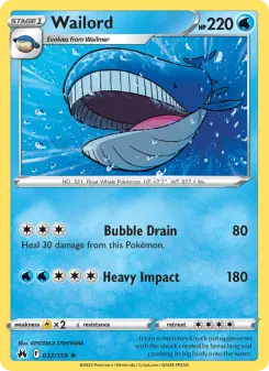 Wailord, Crown Zenith 032