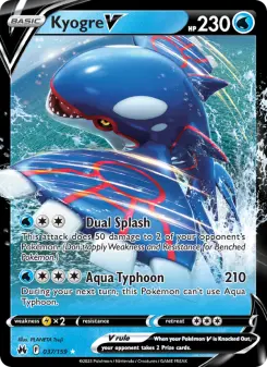 Kyogre V, Crown Zenith 037