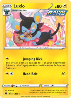 Luxio, Crown Zenith 041