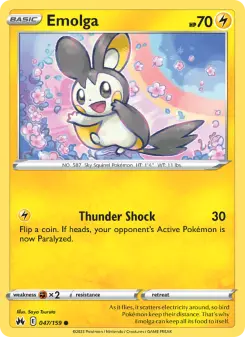 Emolga, Crown Zenith 047