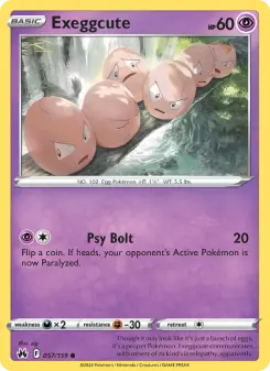 Exeggcute, Crown Zenith 057