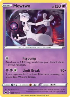 Mewtwo, Crown Zenith 059